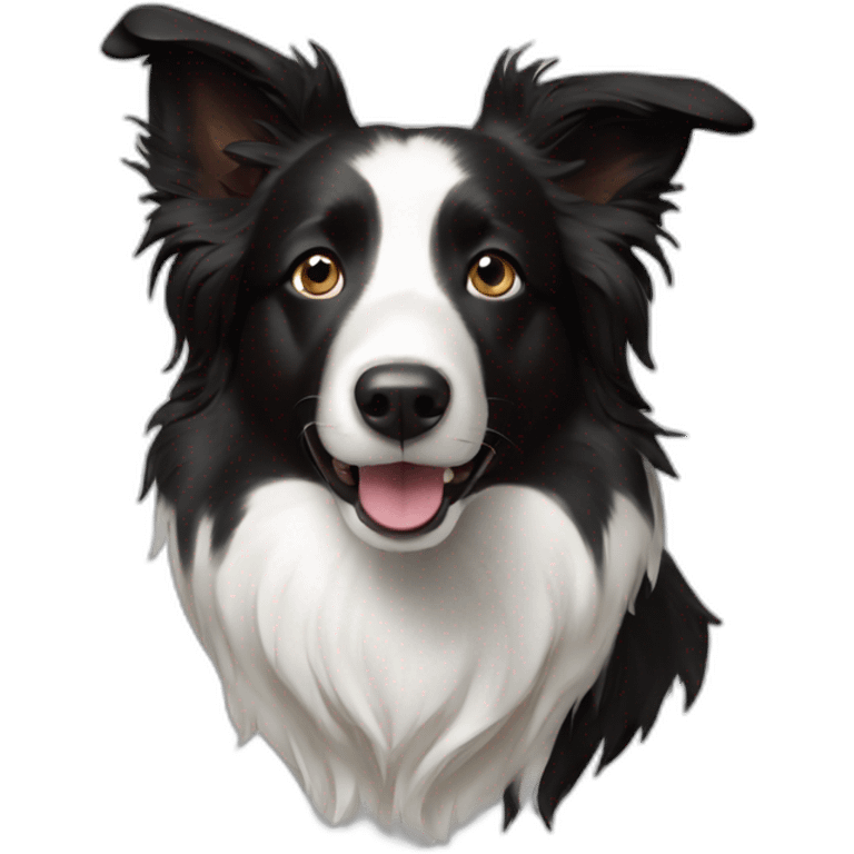 Chien border collie emoji