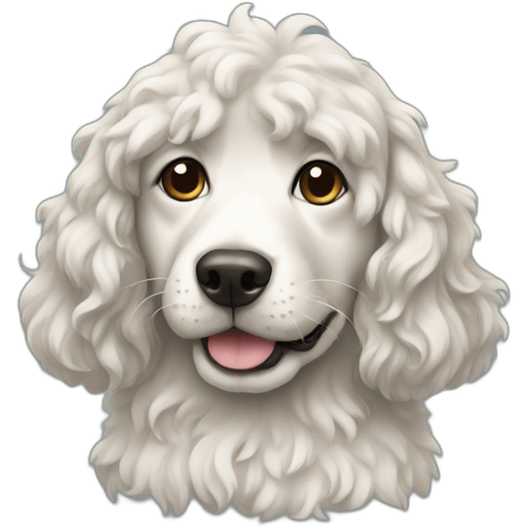 Dog with wavy coat emoji