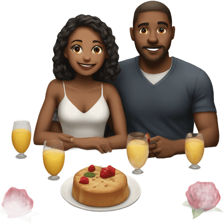  Romantic date with hyper Realistic beautiful couple in love  emoji