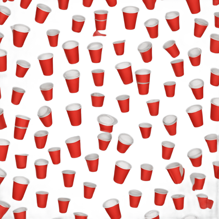 Red cup plastic emoji