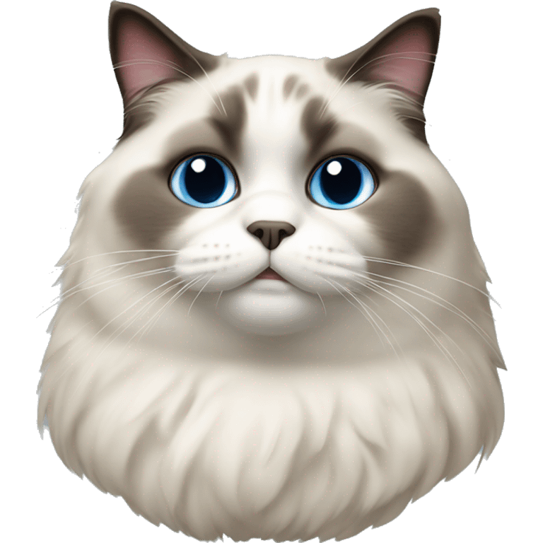 fat ragdoll cat emoji