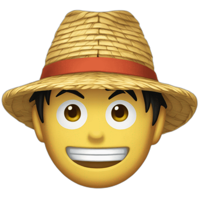 Chapeau de paille de luffy emoji