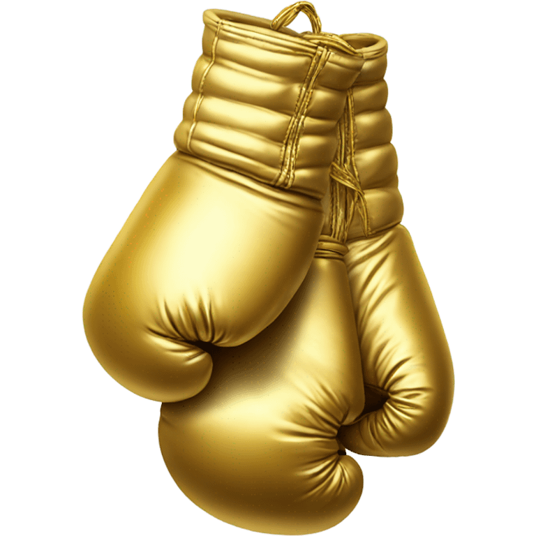 Golden boxing gloves emoji