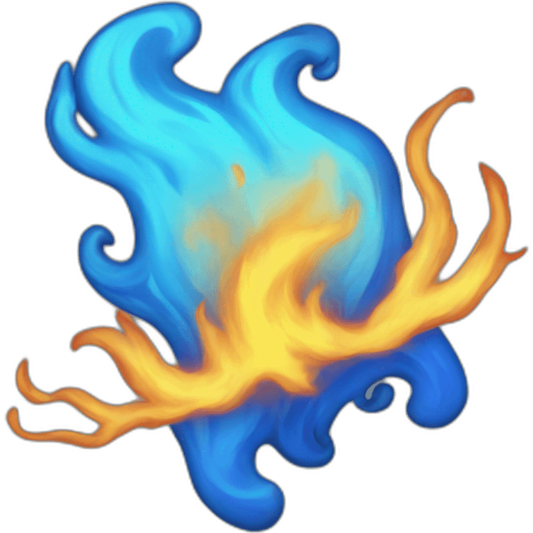 Blue flame astro emoji