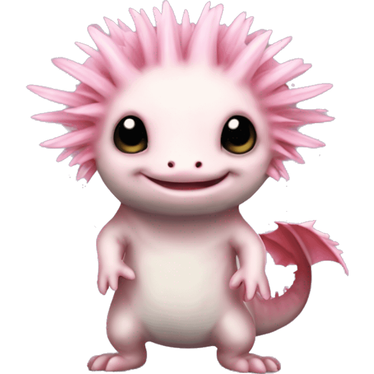 Axolotl furry anthropomorphic full body emoji