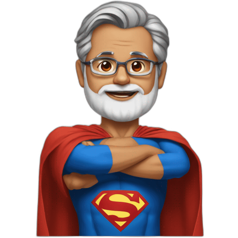 Superman modi ji emoji