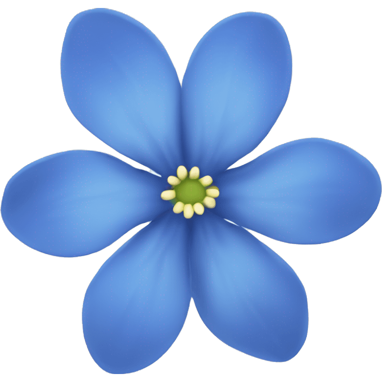 blue flower emoji