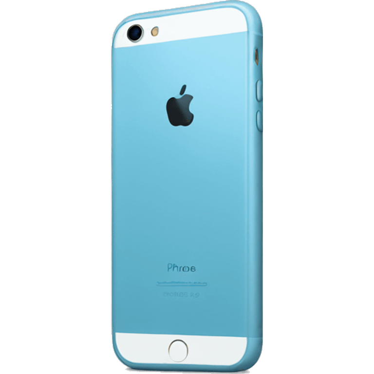 light blue iphone emoji