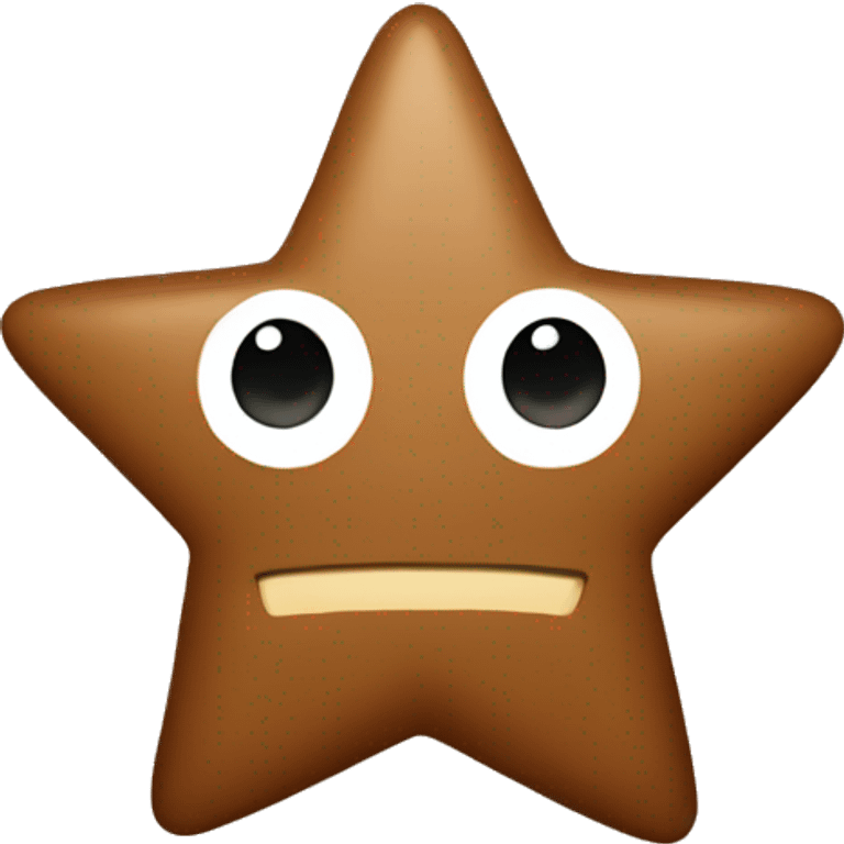 Brown star emoji