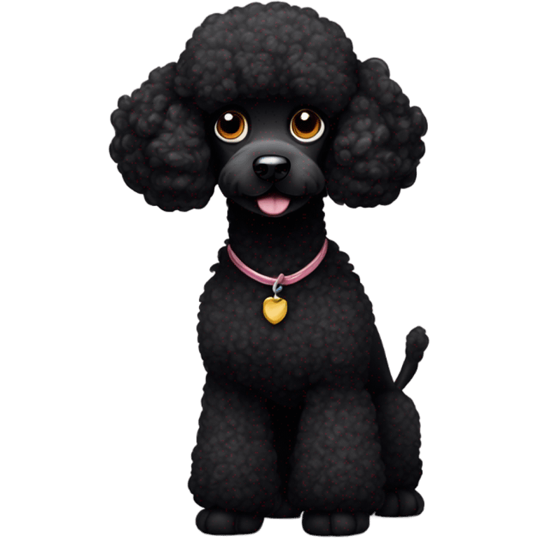 Black poodle emoji