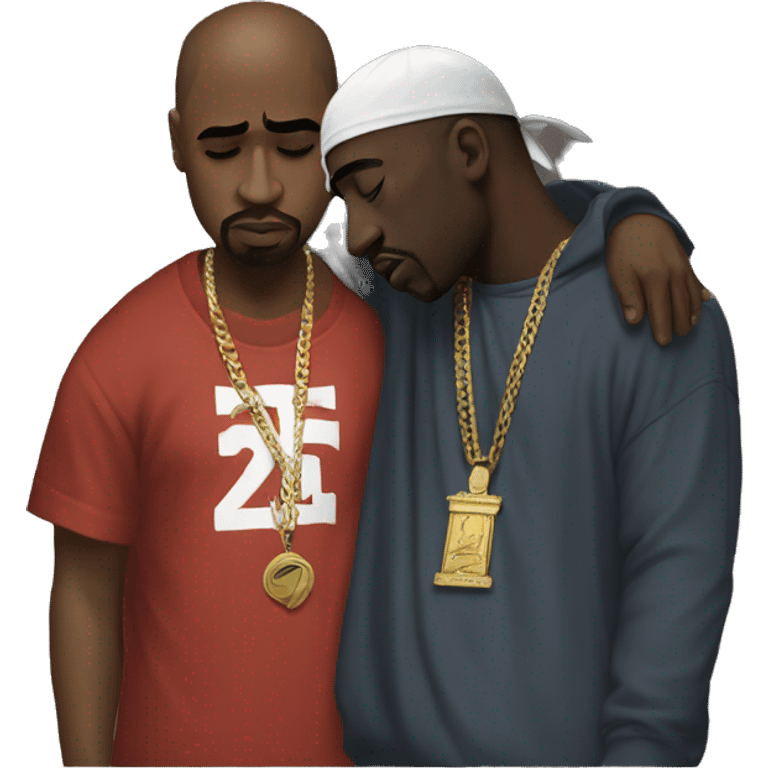 tupac bowing down to biggie emoji