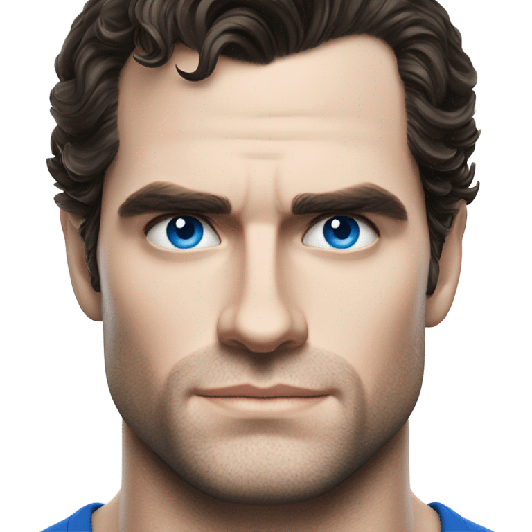 Henry cavill with blue eyes emoji