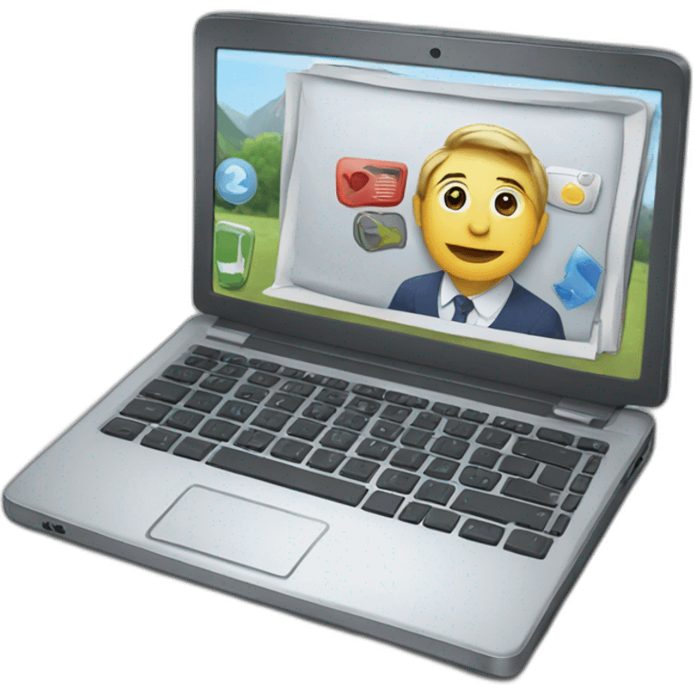 laptop news emoji