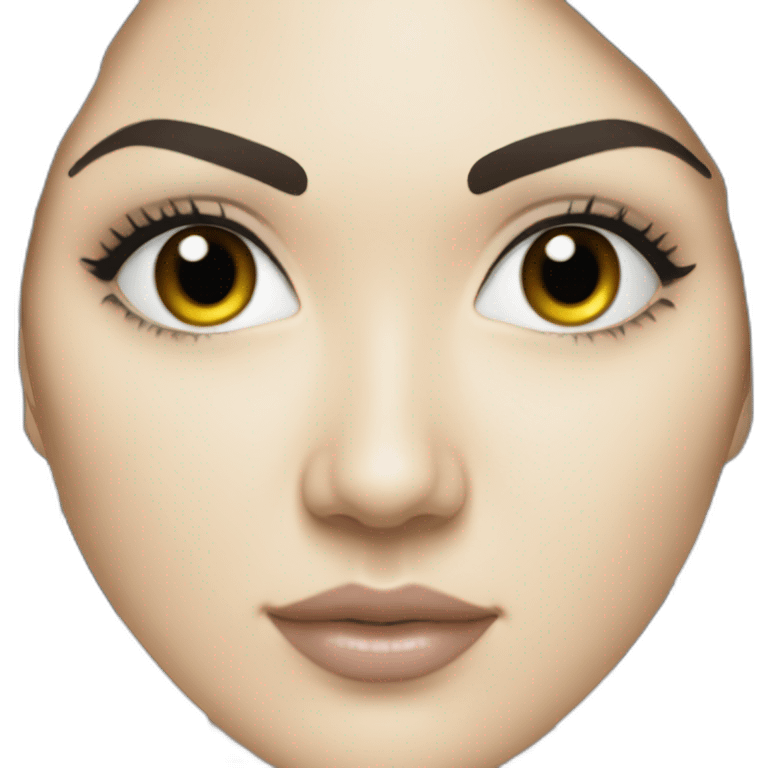 Sasha Grey with white coloured water on her face emoji