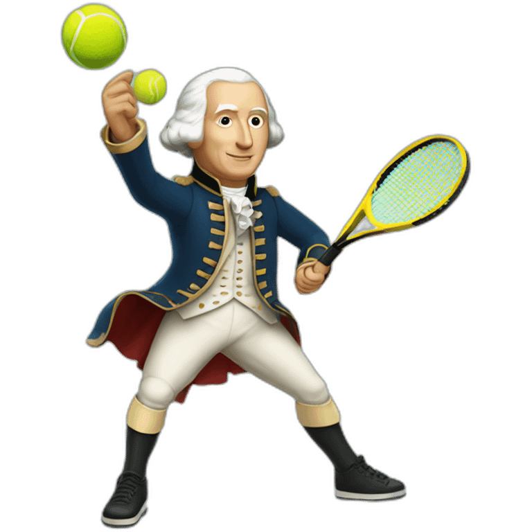 george washington playing tennis emoji