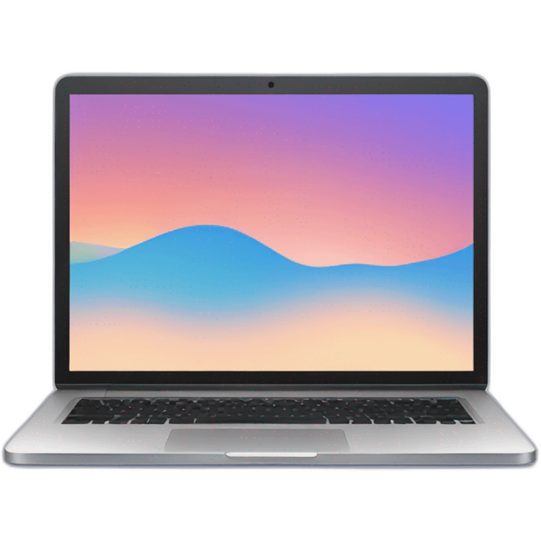 gradient laptop screen emoji