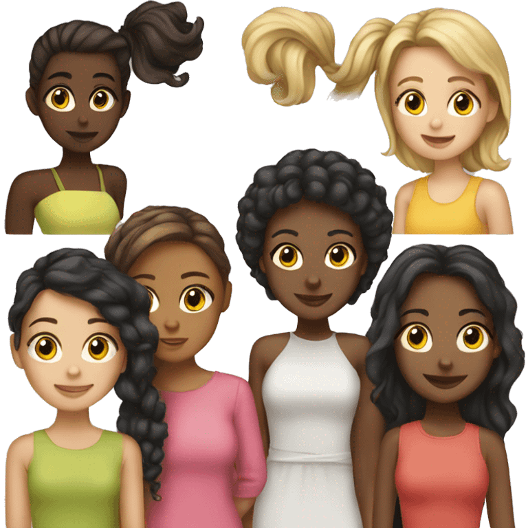 5 girls emoji