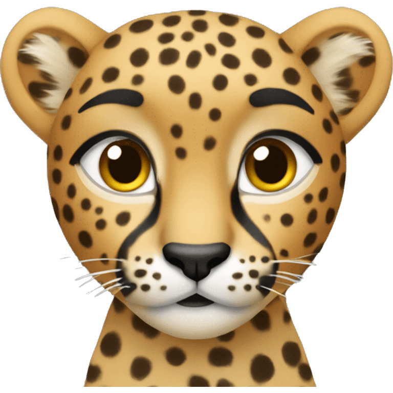 create a cheetah emoji