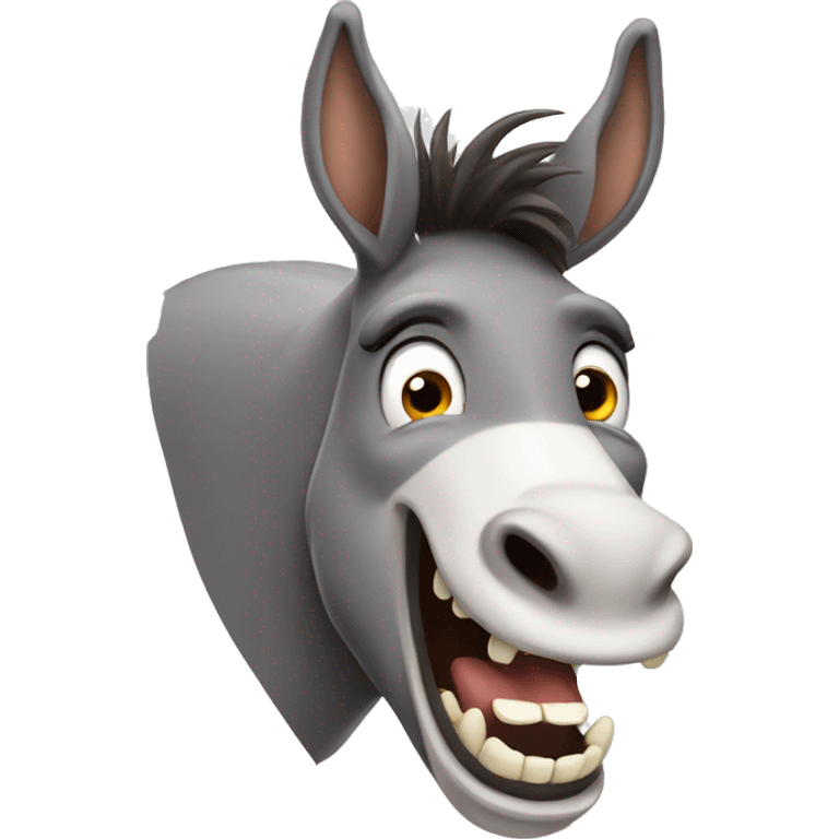 donkey showing teeth emoji