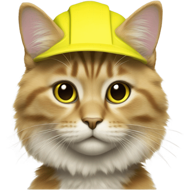 Cat with safety vest  emoji