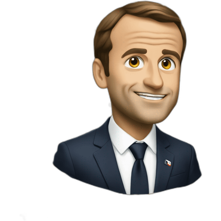 Macron qui fait caca emoji