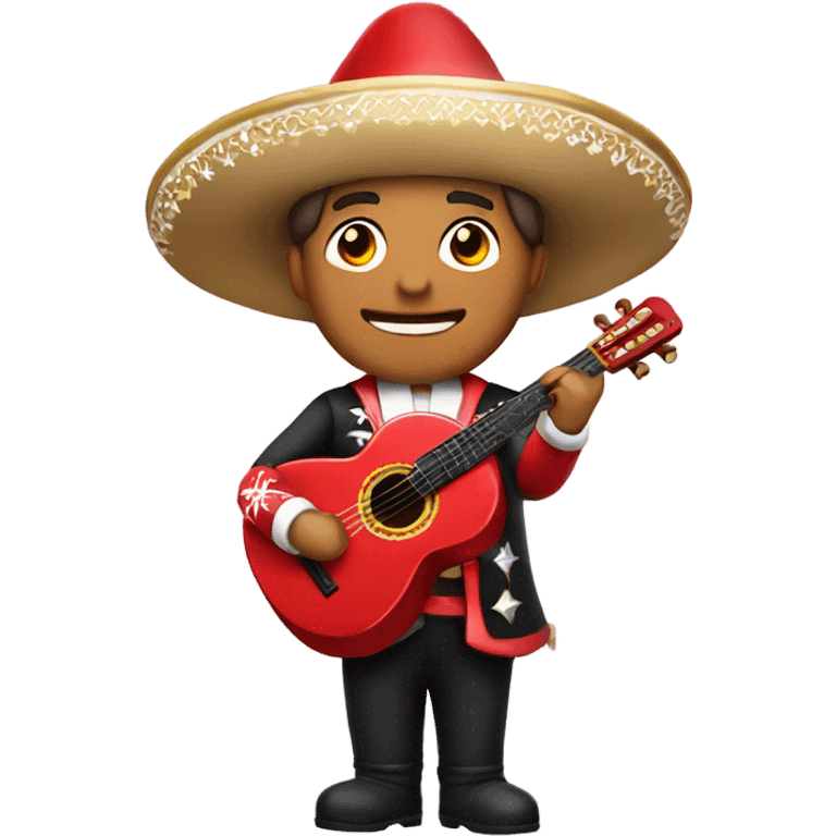 Mariachi in a santa suit emoji