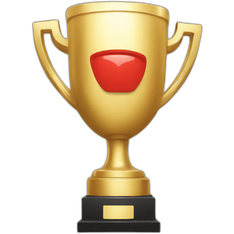 trophy with youtube logo emoji