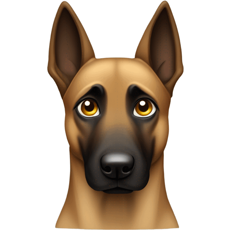 Belgian Malinois with tears emoji