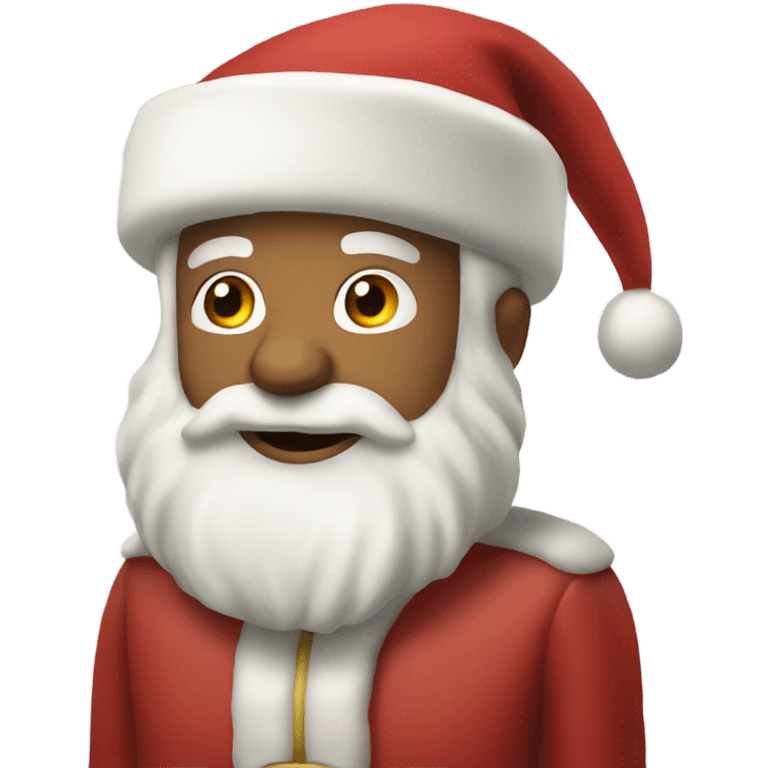 santa Claus escupiendo emoji