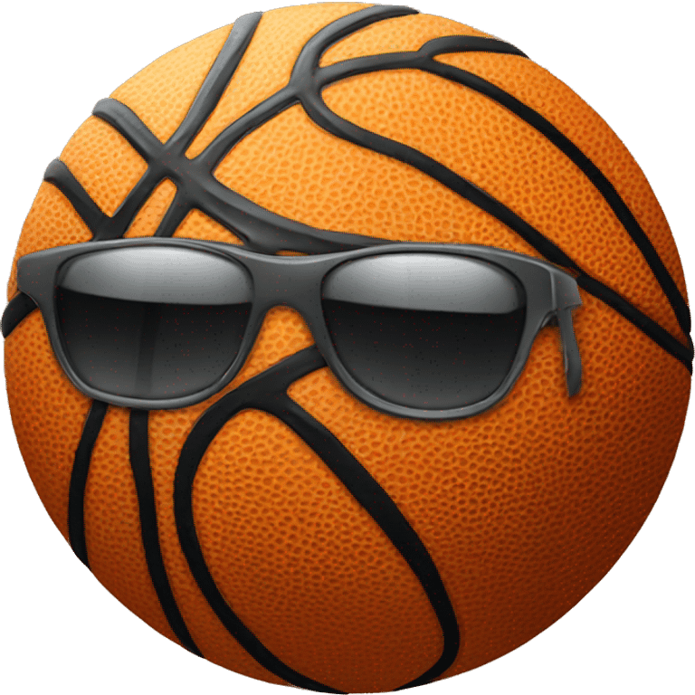 Basketball with sunglasses  emoji