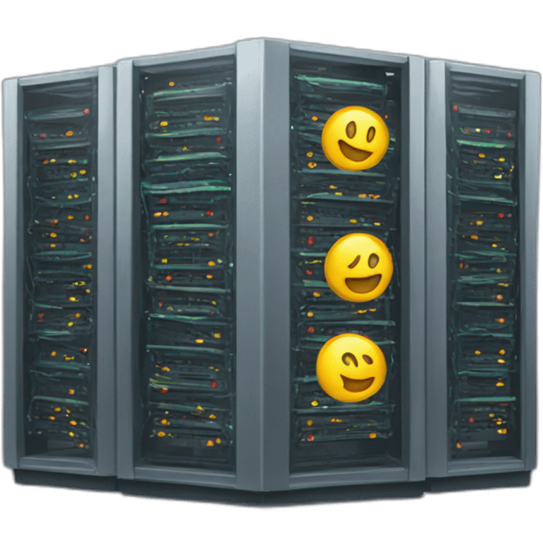 server rack with 5 servers emoji