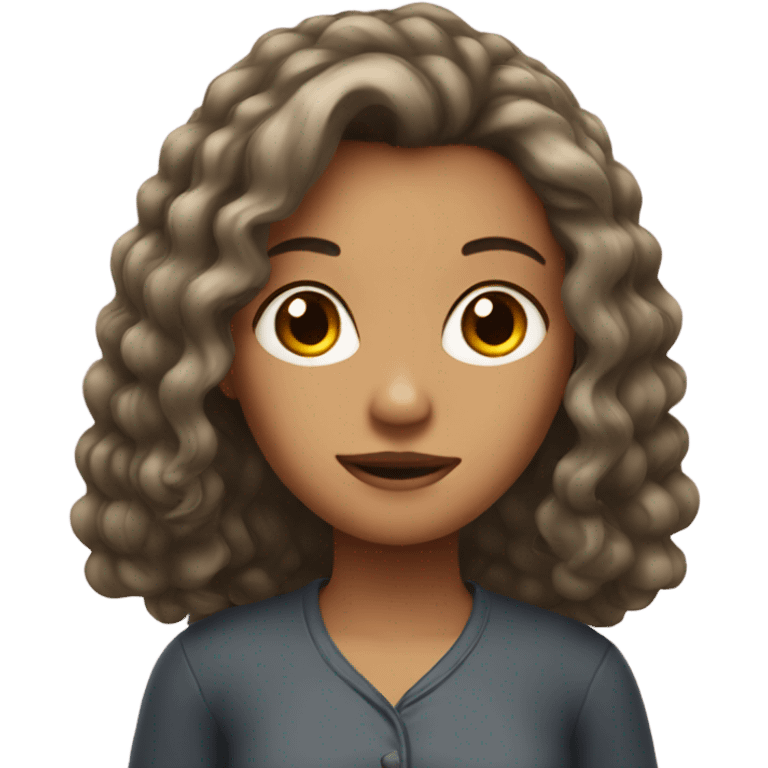 Girl with tall hair  emoji