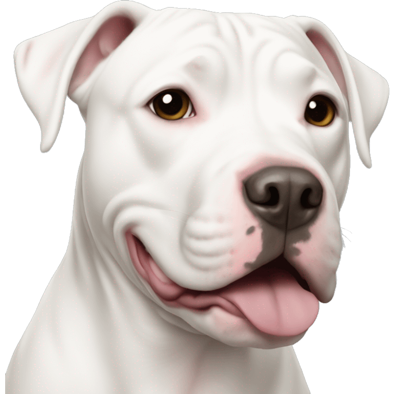 White pit bull emoji