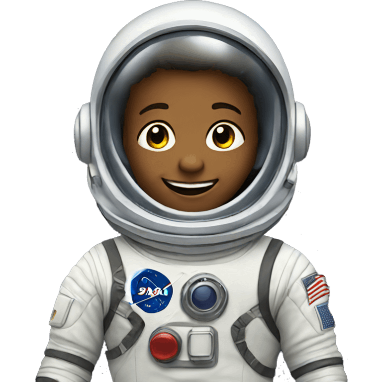 smiling boy in space suit emoji