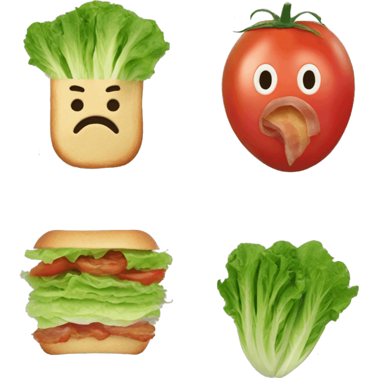 Bacon lettuce and tomato emoji