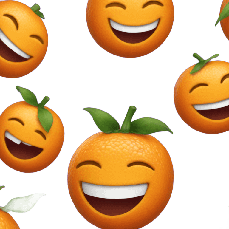 Clementine laughing emoji