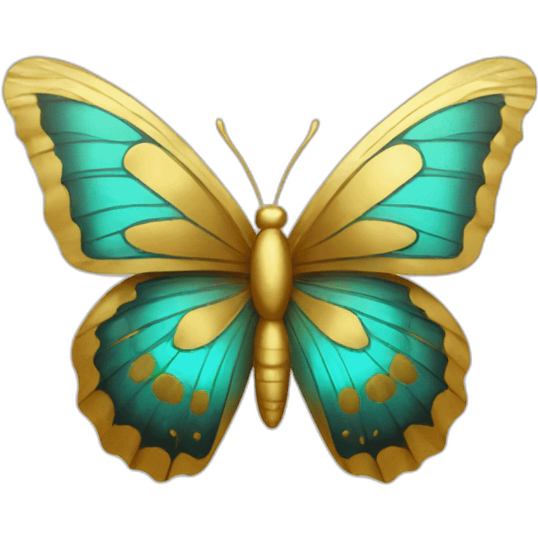 gold-butterfly emoji