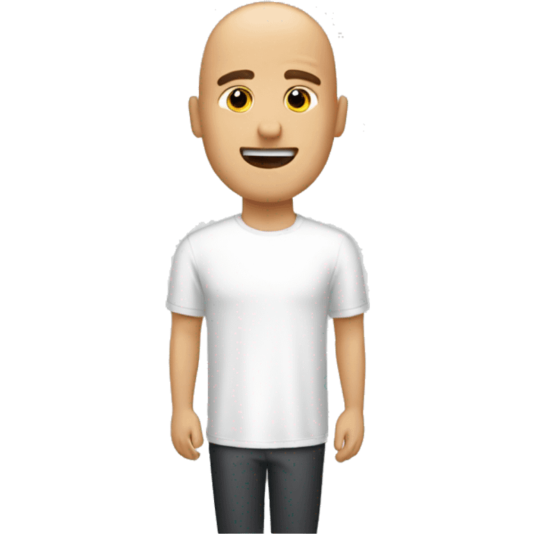 Shaving a man’s hair bald emoji