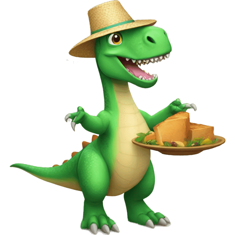 Dinosaur celebrating Passover  emoji