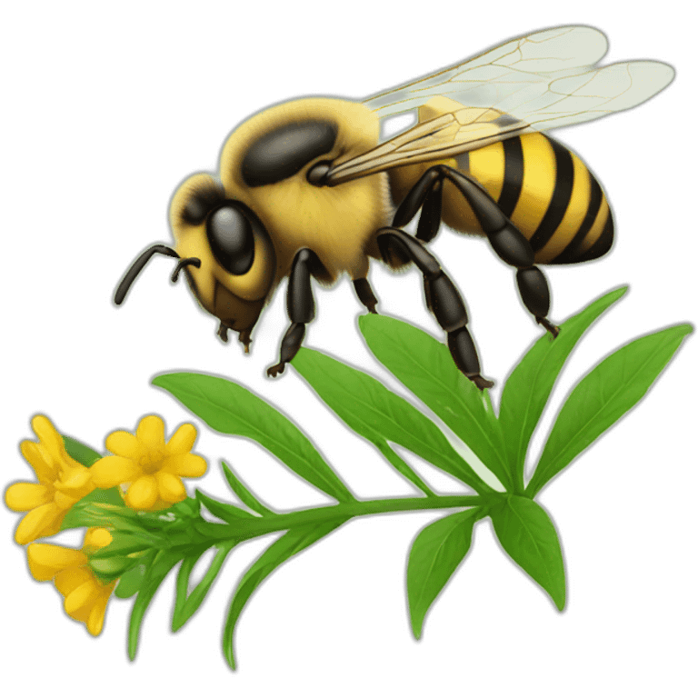 Bee weed emoji