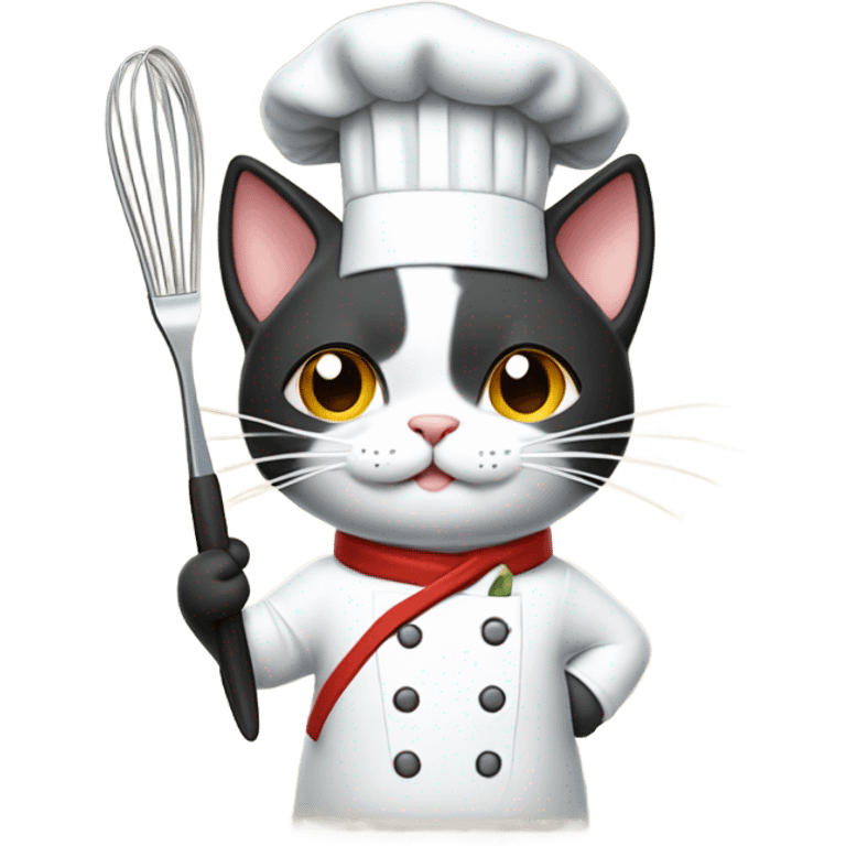 Asian cat chef  emoji