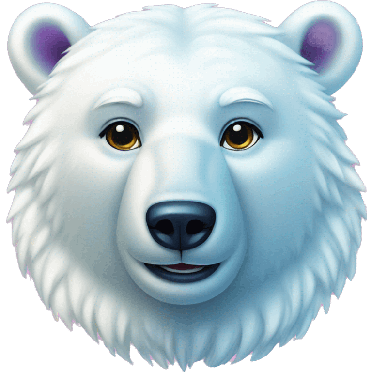 lisa frank polar bear full emoji