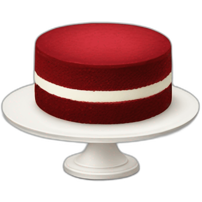 Red velvet cake emoji