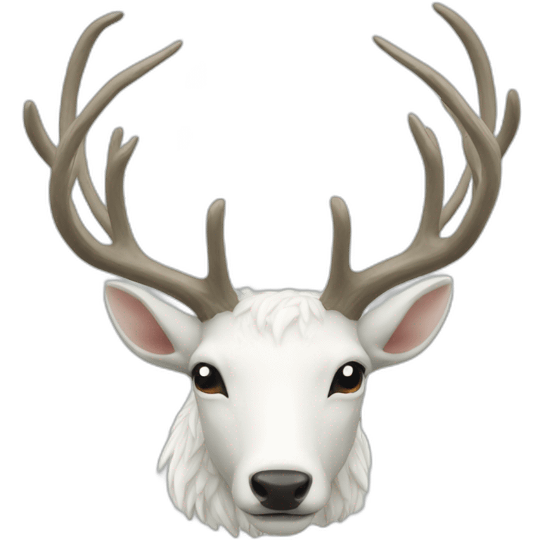 white stag emoji