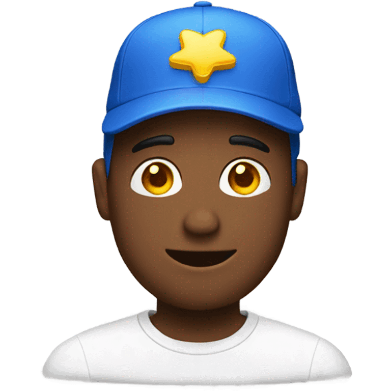 Guy wearing Walmart hat emoji