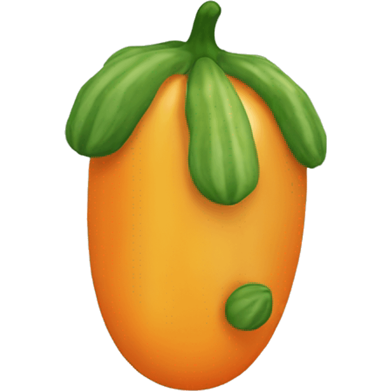 orange Cucumber emoji