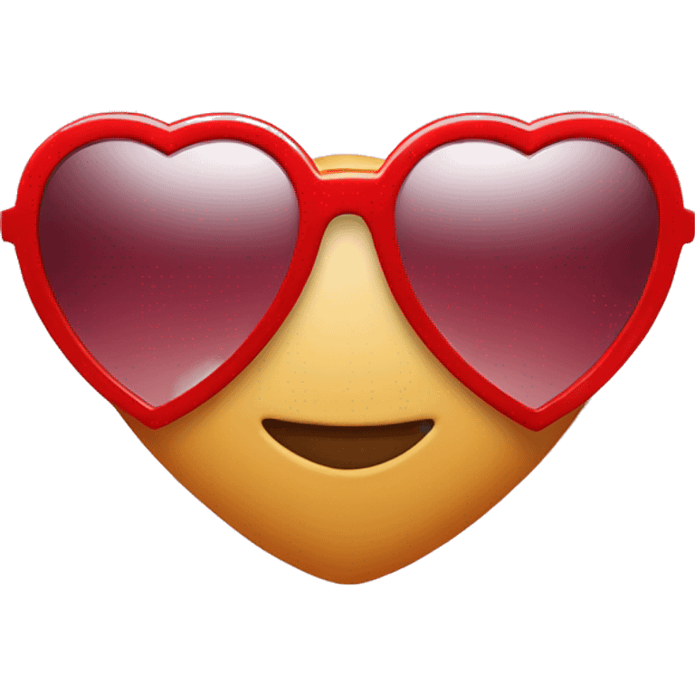 red heart-shaped sunglasses  emoji