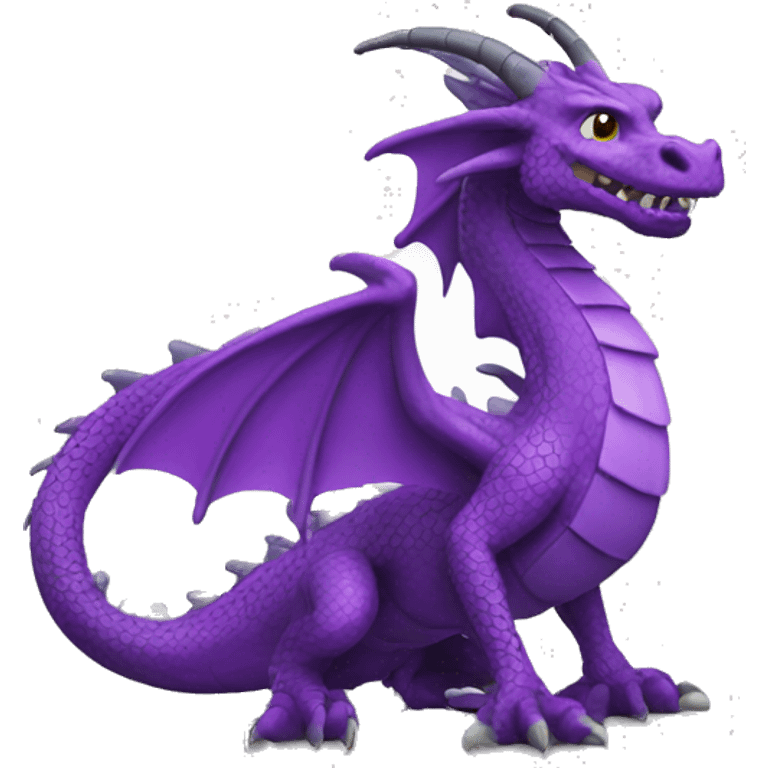 purple dragon 360 loop emoji