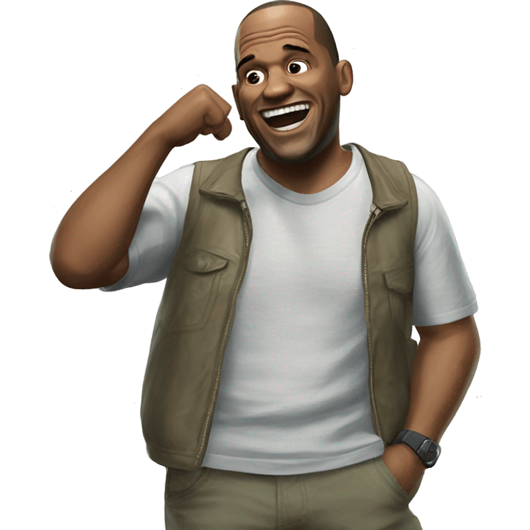 Gta v franklin laughing  emoji