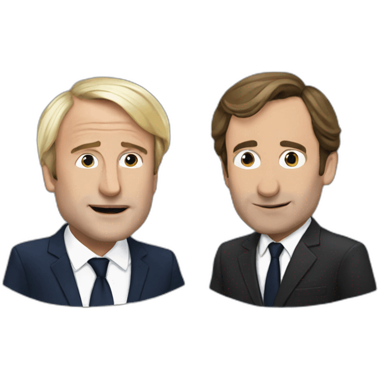 Macron vs lepen emoji